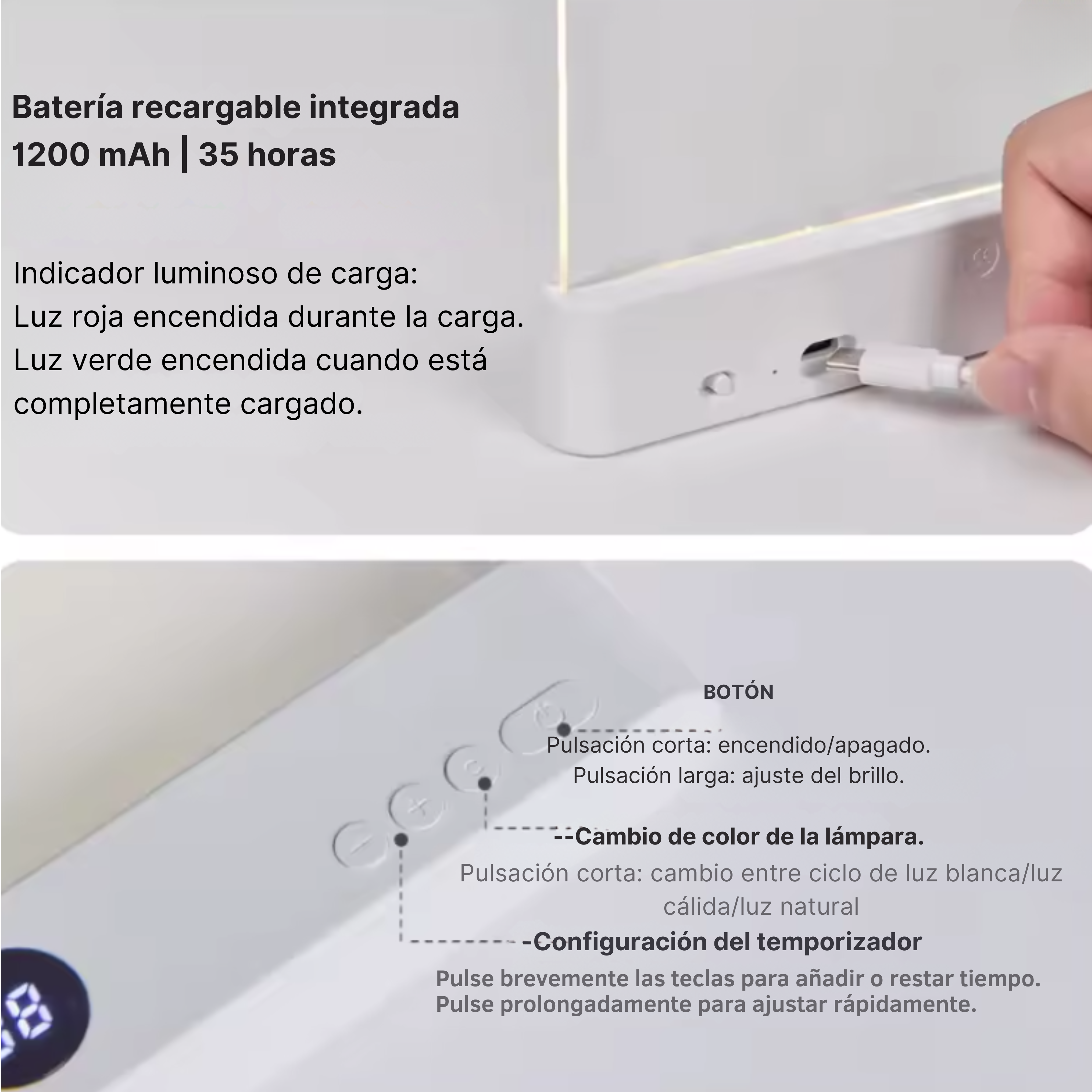 SoftRay luz led de lectura portátil